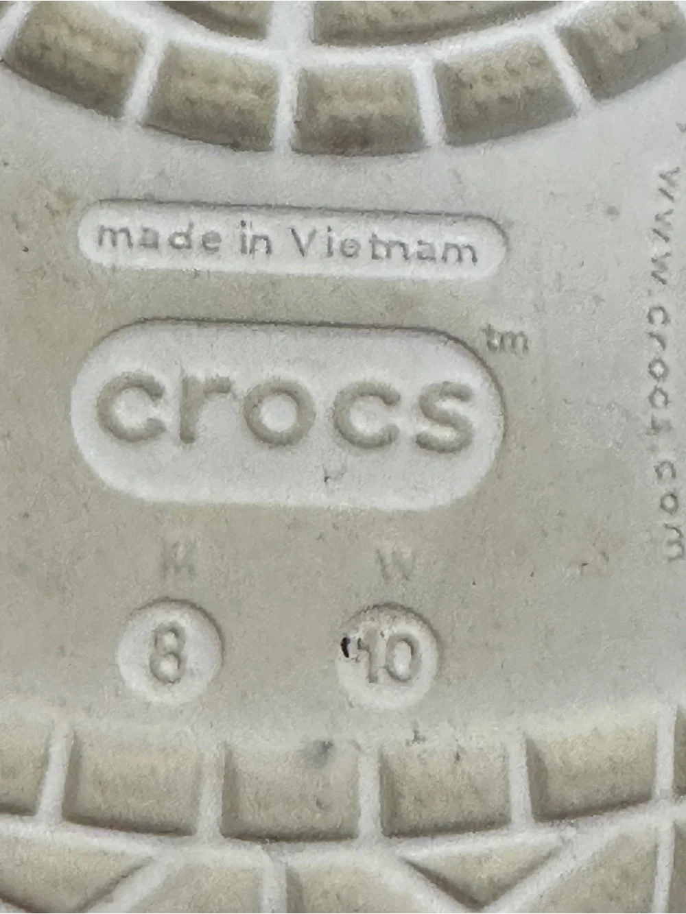 Crocs‎ Crocband 11016-100 White Sandals US Men's Sz 8 Women’s Sz 10 Classic Clog